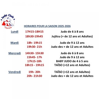 Image de l'actu 'Nos horaires'